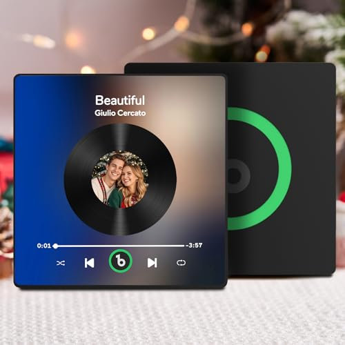 Personalisierter Spotify Fotomagnet Personalisierte Album Musik Kühlschrankmagnet Sich Selbst Gestalten Spielen Lider Weinachten Jahrestag Dekoration Geschenke für Freundin Freund Paar