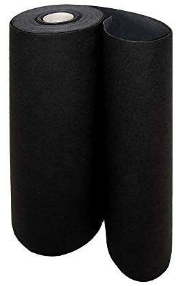 OLIVO.shop Tapis pour événements, rouleau de tapis, tapis de mariage, cérémonie, fête, tapis de sol, tapis d'extérieur, passerelle ROMOQU (noir, 1 x 5 m)