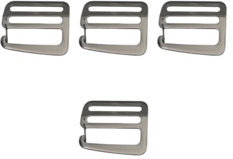 rockible 4 Piezas G Hebillas de Gancho G 1 1/2 Pulgadas de Servicio Pesado de 38 Mm de Cinta Resistente Bebas de Metal para Accesorios de Bolso de Corr, Gris Oscuro, Individual