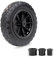 Crystals 14/35 cm Wheelbarrow Wheel Tyre 3.50-4.00/8 PU Heavy Duty Rubber Wheel Puncture Proof Replacement Tire for Garden, Trolley Barrow Go Cart Trailer Truck_Black