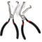 2pcs Electrical Disconnect Pliers, Hose Clamp Pliers Push Tab Electrical Connectors Fuel Line Tab Repair Tools Ttab Style Plugs, Gasoline Pipe Joint Removal Plier for Oil Pipes (Straight+Bend)
