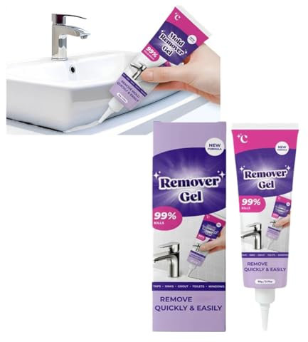 Vex Clean Mould Remover Gel, Powerful VexClean Cleaning Gel, Penetrates Deeply All Surfaces, Instantly Removes Mold Stains from Washing Machine Bath Wall Tile