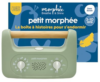 Petit Morphée - Caja de cuentos para dormir niños - Dormirse fácilmente | 192 cuentos relajantes, meditaciones y músicas suaves - Sin pantalla ni ondas - De 3 a 10 años - Sin suscripción