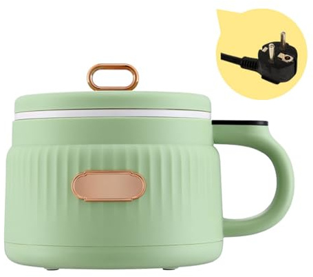 Zanthicia Sogar kochender Reiskocher elektrisch mit Smart Cooking Schnellkoch Nudelkocher elektrisch elektrische Kochtopfheizung, Grün