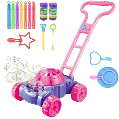 Tondeuse à Gazon à Bulles Automatique, de Jardin pour Enfant, d'été en Plein air pour Enfant d'âge préscolaire, Filles, garçons, Cadeau d'anniversaire