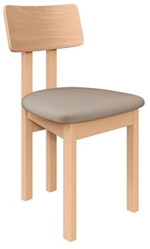 Mirjan24 Esszimmerstuhl Kizeko II, Polsterstuhl, Rahmen aus Buchenholz Gepolsterte Sitzfläche aus Stoff Stuhl für Arbeitszimmer Esszimmer Küchenstuhl (Artisan Eiche/Paros 02)