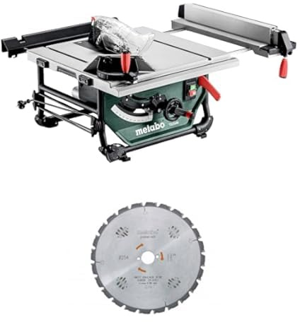 metabo Tischkreissäge TS 254 M - 610254000 - Kompakt und mobil - bis zu 1.500 Watt, Sägeblatt Ø 254 mm, 2,3 m Kabellänge - Inkl. Sägeblatt 254 x 30 mm