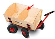 Zwischenbrett mit Leisten für ECKLATRAK-Bollerwagen