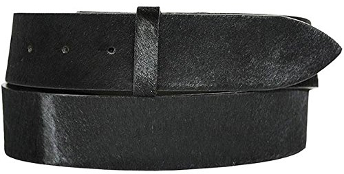 Post & Co Gürtelband Fell (Leder) Black, Breite 4 cm, 80 cm