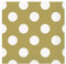 Punktmuster-Papierservietten - 13 cm - Gold - Packung mit 16 Stück