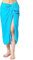 Ciffre Sarong Pareo Wickelrock Strandtuch Tuch Wickeltuch Handtuch Bunte Sommer Muster Set Gratis Schnalle Türkis Uni