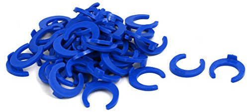 sourcing map 3/8 Clips de bloqueo Pinzas 50 piezas para el filtro de agua de ósmosis inversa Herrajes