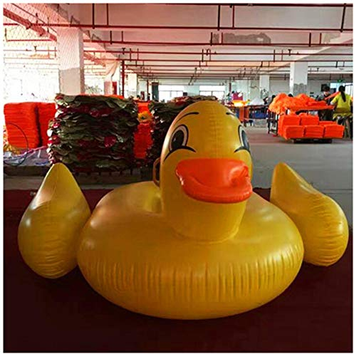 Schwimmender weißer Schwan-Pool, tierische geformte erwachsene aufblasbare Pool-Wassersport-aufblasbare sich hin- und herbewegende Reihen-Erwachsen-Schwimmen-Ring für Strand im Freien,Bigyellowduck