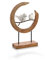 Moritz Skulptur braun Loving Birds - Vögel - Liebe - Moderne Dekoration aus Mango-Holz - schöne Geschenkidee ergänzt eine Natur Deko hervorragend