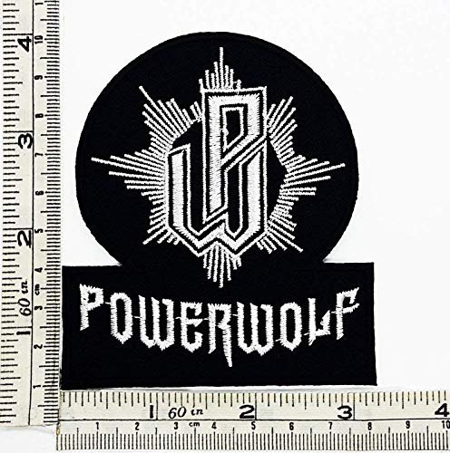 Powerwolf Black Aufnäher Besticktes Patch zum Aufbügeln Applique