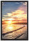 Pixxprint Los Angeles Beach Leinwandbild 60x40 cm im Bilderahmen, Wandbild, Schattenfugenrahmen, Kein Poster