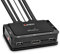 LINDY 42346 2 Port DisplayPort 1.2, USB Typ C, USB 2.0 & Audio Cable KVM Switch