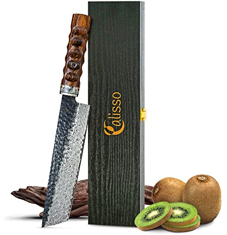 Calisso Nakiri 69 Lagen Damaststahl - Damastmesser, Küchenmesser, Kochmesser