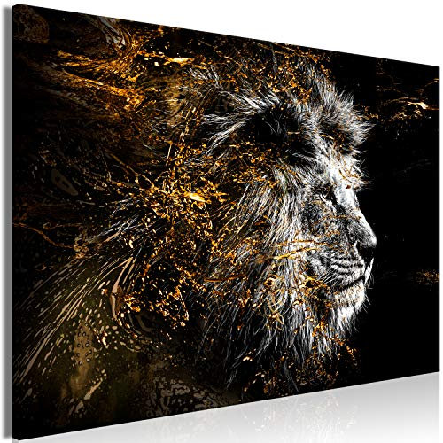 murando - Quadro Acustico Leone 1 pezzo schiuma acustica Quadri Moderni Camera da Letto Matrimoniale - Stampa su Tela - Pannelli Fonoassorbenti Decorativi - Fonoassorbente Acustiche