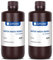 ANYCUBIC Water Washable Resin 2.0, 3D Drucker Resin Wasser Abwaschbar, UV Resin 405nm Standard Photopolymer Harz Geringer Geruch für 4/6/8K Geeignet LCD 3D Printer (Grau,1000g,2pcs)