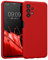 kwmobile Handyhülle kompatibel mit Samsung Galaxy A13 4G Hülle - gummierte Handy Case aus Silikon in Klassisch Rot