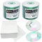 Mini CD Rohlinge 8cm 22min/200MB CD-R Rohlinge Silber Glänzend Unbedruckt (100 Stück mit Hüllen)