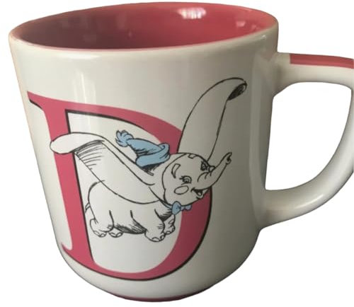 Eeyore Disneyland Paris Alphabet Mug Pink D for Dumbo