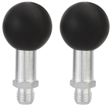 Twilight Garage 1'' Ball Mount Adapter Motorcycle ATV Rear View Mirror Screw Ball Head with Screw Threaded Bolt M10 x 1.25 mm Compatible with RAM Mounts B Size Double Socket Arms (M10)