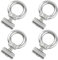 KOLZEMV 4 Paia Gancio per Tendalino Camper, Gancio per tendalino Auto in Acciaio 304 Inox per keder Rails per Camper, roulotte, Tenda da Campeggio(Adatto per binari da 8mm a 10mm, M5 x 16mm x 8mm）