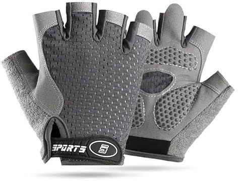 INOGIH Kids Boys Girls Half-Finger Bike-Gloves Outdoor Sport Cycling Gloves for Climbing Riding Biking