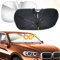 Parasol para Parabrisas de Coche: Qoosea Plegable Parasol Delantero para Coche Sol Sombra Resistir a Los Rayos UV, Parasoles Cubierta de Parabrisas Protector de Paraguas para Mayoría de Coches-51*28