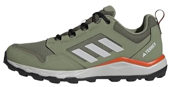 adidas Herren Tracerocker 2.0 Trail Running Shoes, Tent Green/Grey one/semi Impact orange, 40 EU