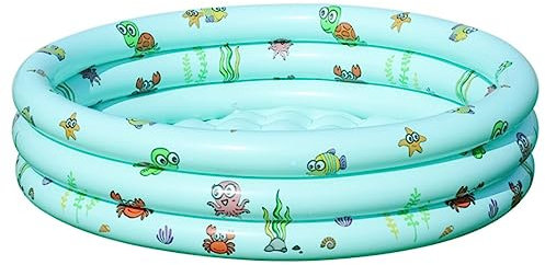 Piscine Gonflable Piscine Gonflable Piscine Ronde d'impression De Pêche pour Le Jouet De Plage D'épaississement De Jardin Et D'arrière-Cour Piscine pour Jardin(Grün,30 * 80cm)