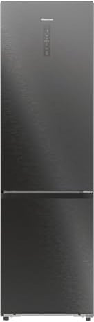 Hisense RB5P410SAFC Kühl-Gefrierkombination/Freistehend/EEK: C/34 dB/413 L/Große Kapazität/Boden-Kühlsystem/Deep Freeze/Moisture Fresh Crisper/Metal-Tech Cooling/0°C Fresh Box/HxBxT:203 x59,5x 65,8cm