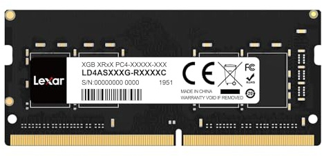 Lexar SODIMM RAM DDR4 8GB 3200 MHz, DRAM Memoria RAM SODIMM 260-Pin, modulo di memoria SO-DIMM ad alte Prestazioni, memoria per laptop/computer portatili/notebook, CL22-22-22-52, 1.2V