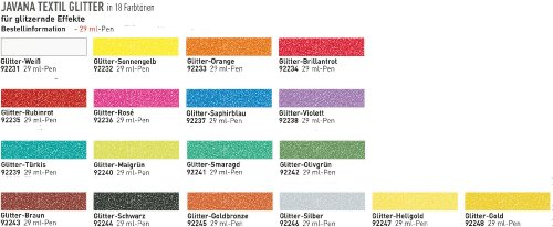 Stoffmalfarbe,Textil Glitter Pen 25 ml Glitter-Silber