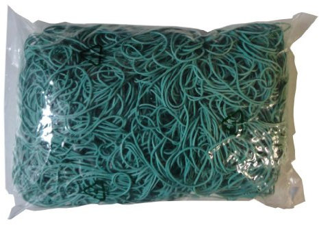 1 kg Gummibänder Gummibänder grün 1 mm breit Ø 50 mm
