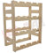 MODO24 Flaschenregal, Weinschrank, Weinständer, Getränkeregal, Weinflaschenhalter, Flaschen Organizer, Weinschrank, Weinregal Holz für 16 Flaschen, Abmessungen 54x43x25 cm, Farben: Naturholz