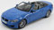 BMW M4 Convertible, metallic-blau, 2015, Modellauto, Fertigmodell, I-Paragon 1:18