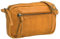 Gusti Leder Umhängetasche – Dominic Herren und Damen Mini-Tasche aus Rindsleder in Cognac, Vintage-Look mit Schnallen- & Reißverschluss, kompakt & stilvoll für Alltag & Reisen