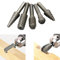 5 Pieces Rotary Burr Set Wood Carving File Rasp Drill Bits 1/4 6mm Shank Tool Head Diameter 13mm