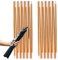 TRIWONDER 2 Stück Zeltstange, Alu Zeltstange Reparatur Set, Tarp Pole Tarpstange, Aufstellstangen Ersatz-Zeltstangen für Camping Wandern Tarp Zelt (Gold - 3.33m)