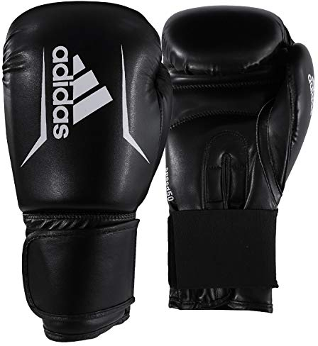 adidas Gants de Boxe Unisexes Speed 50, Noir/Blanc, 14 oz EU