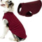 Gooby Stretch-Fleece-Weste für Hunde, Burgunderrot, Größe 6XL, Warmer Pullover aus Fleece, Hundejacke für den Winter, Hundekleidung für kleine Hunde und Jungen, Hundepullover für große Hunde