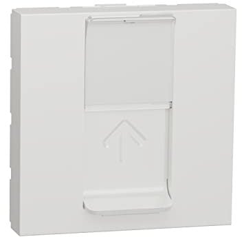 Schneider Electric - Unica - prise RJ45 simple - cat 6 FTP - 2 mod - Blanc - méca seul - NU341918