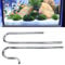 Stainless Steel Aquarium Oil-Film Skimmer Pipe Aquarium Plant Inflow Outflow Filter Tube Detachable Aquarium Inflow Pipe Adjustable Pipe’s Entrance Skimmer (16/22mm)