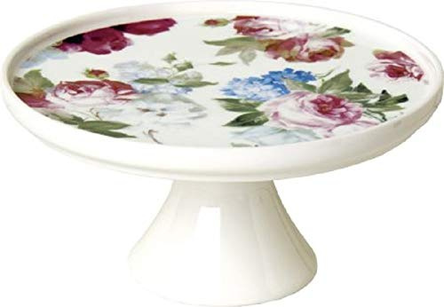 Etagere Servierteller Kuchenplatte Rosen weiß rosa & pink Tisch-Deko Geburtstags-Geschenk Servier-Geschirr Ostern, Frühling, Sommer Blumen Geschenk-Idee