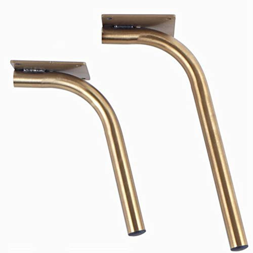 Roulettes Doré Moderne Industriel INOX Pieds de Meubles,10 / 25cm Métal Remplacement Pieds, pour Canapé Table Basse Cabinet (Set of 4)
