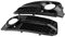 Griglie fendinebbia per paraurti anteriore, 2 pezzi per griglie fendinebbia per paraurti anteriore nero lucido stile RS4 per A4 B8 2009-2012