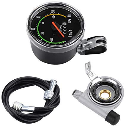 Mechanisches Fahrrad Computer Fahrrad Tachometer Kilometerzähler Rad Stoppuhr Cyclocomputer für Fahrrad Fahrrad
